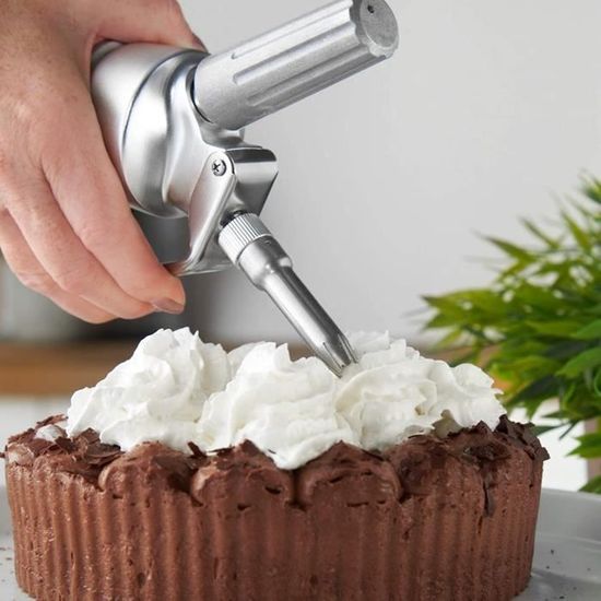 Runesol Siphon Chantilly Professionnel Aluminium 500ml, Sans Fuite Syphon Cuisine de Chantilly 3