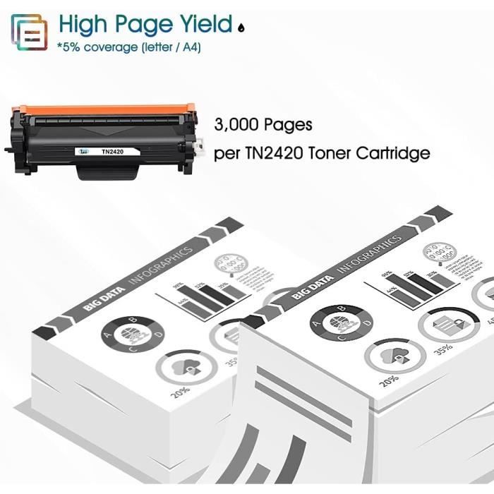 Tn2410 Tn-2420 Toner Compatible With Brother Tn2420 Mfc-l2710dw