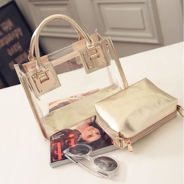 Epaule transparente sac transparent gelee bonbons sac a main de