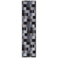 Snapstyle - Mystic - Tapis design - Tapis long couloir en velours - Carreaux bleu gris - 80x160 cm-3