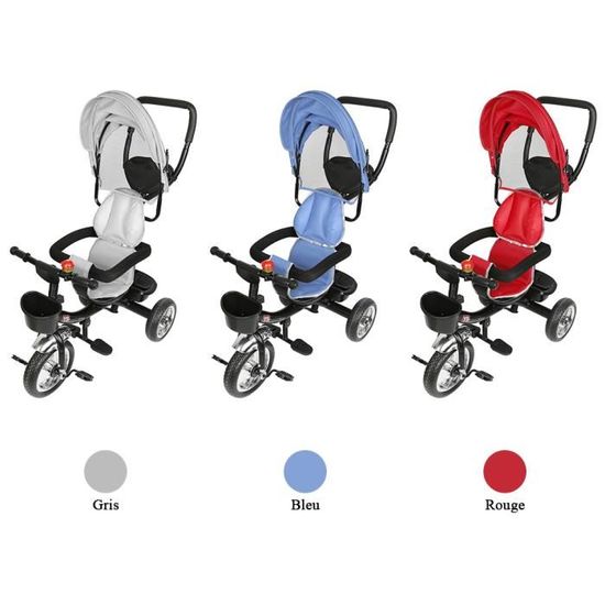 Rouge Tricycle Evolutif D Enfant De 1 A 5 Ans Bebe Mixte 3 Modes Cdiscount Jeux Jouets