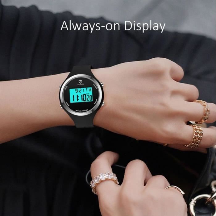 Montre Digitale Femme Avec Chronom tre Eclairage Alarme