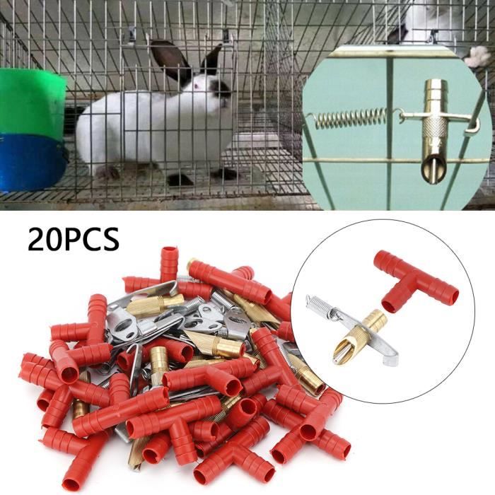 Abreuvoir à lapin, abreuvoir à lapin amovible de 20 ensembles, petit  rongeur Chinchilla en matière plastique durable pour furet - Cdiscount Sport