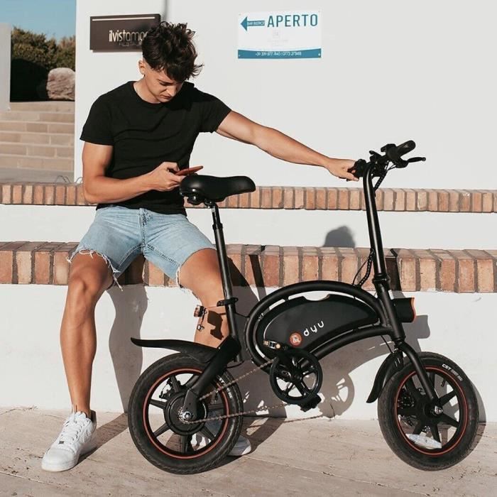 Draisienne electrique Pliable DYU D3F 250 W 10AH Frein mecanique 14 Cdiscount Sport
