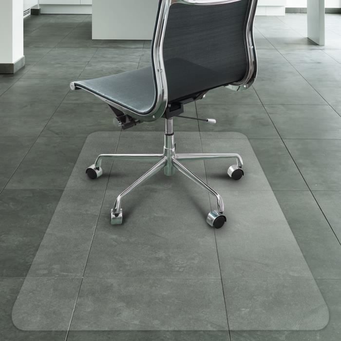 Tapis de chaise de sol dur de 114,4 x 139,2 cm ou 116,8 x 152,4 cm, tapis  de chaise translucide en PVC avec antidérapant, protecteur de sol en marbre  en carreaux de