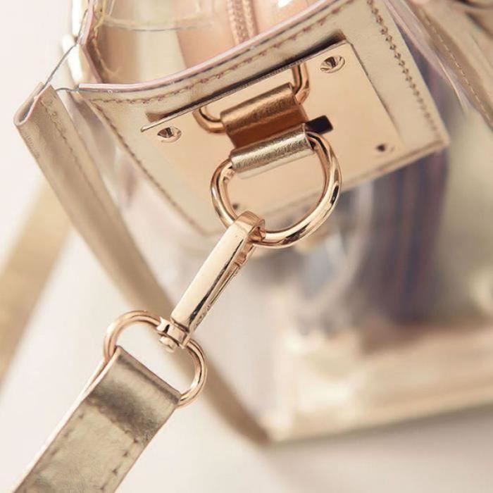 Epaule transparente sac transparent gelee bonbons sac a main de