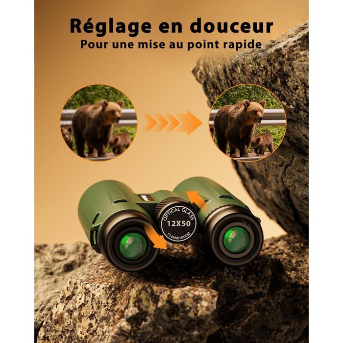 Jumelles Usogood 12x50 Adultes Puissantes Antidérapantes Étanches — free download