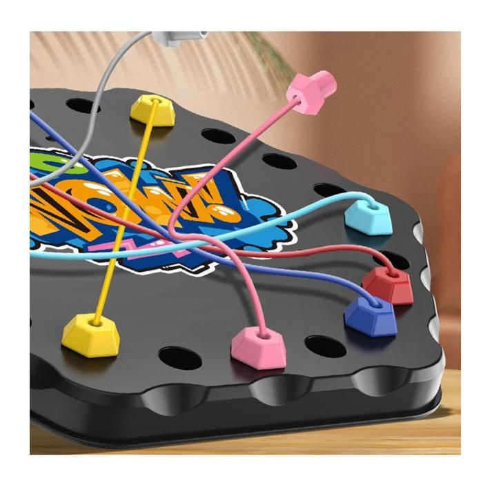 Jeu De Cordes à Dénouer - Casse-tête Stratégique Et éducatif Pour Enfants Dès 3 Ans | Parfait En Voyage Ou à La Maison Pour Améliorer La Logique Et La Motricité Fine