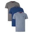 Superdry Pour des hommes Lot de 3 t-shirts à logo vintage, Multicolore-0
