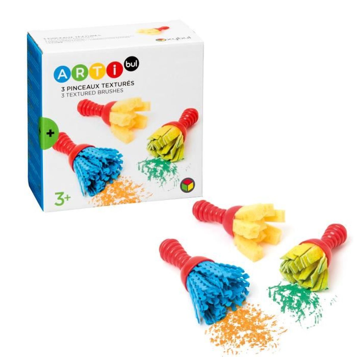 Oxybul 3 Pinceaux Textures Activites Creatives Peinture Cdiscount Jeux Jouets