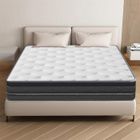 YIDATONG Matelas 140x200 cm - Très Épais 30cm - Ergonomique - Anti-acariens - 8 Zones de Confort -Ressorts ensachés - Fermeté Moyenne