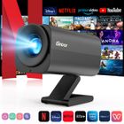 Isinbox Vidéoprojecteur Portable Mini 4K avec WiFi et Bluetooth écran 130''Ntelligent Home Cinema pour Téléphone PC HDMI USB