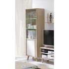 Vitrine MALMO - PRICE FACTORY - 2 portes - 4 étagères - Style Scandinave
