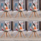 Lot de 6 chaises scandinaves patchwork - Minsk - DESIGNETSAMAISON