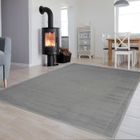 TAPISO Luxury Tapis de Salon Chambre Ado Design Moderne Gris Unicolore Sans Motif Fin Très Doux 300 x 400 cm