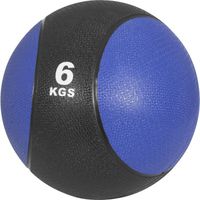 Médecine ball de 6 KG - GORILLA SPORTS - bleu foncé/noir - ballon de musculation