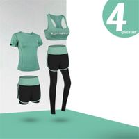 Ensemble de Vêtements de Sport Femme - HY™ - Respirant - Vert - Fitness