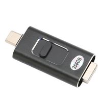 Tbest clé USB de type C Clé USB C 256 Go, clé USB C vers USB A 3.0 à Double Pouce, Transmission de Données à informatique carte