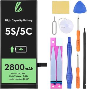 Batterie téléphone Batterie pour iPhone 5s /5c, Batterie au Lithium-I