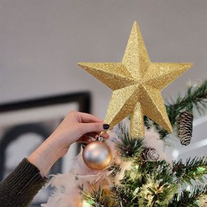 Or 15 cm CRYUPE Mini Sapin de Noël étoiles décorations de décoration de Sapin de Noël à Paillettes