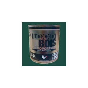 PEINTURE - VERNIS LOXXO Peinture Bois Microporeuse Vert Basque 0,5 L