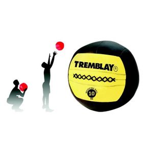 MEDECINE BALL Medecine ball Tremblay CT - 10 kg - Noir/jaune - Musculation - Haltérophilie