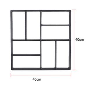 CARRELAGE - PAREMENT Carrelage,Moules en béton pour sol de jardin,bricolage,pavage,fabricant de chemin de jardin,ciment manuel,brique - Type B-40x40cm