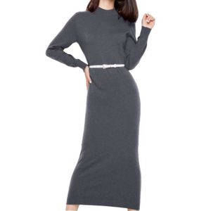 robe en laine mi longue