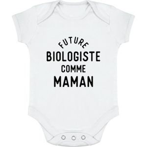 BODY body bébé | Cadeau imprimé en France | 100% coton | Future biologiste comme maman