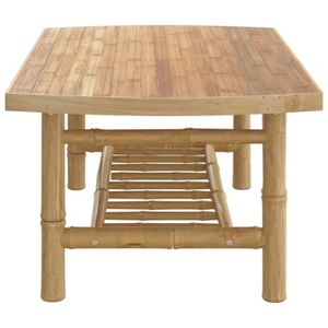 TABLE BASSE JARDIN  Table basse de jardin 90x55x37 cm bambou - SALUTUYA - SM0995