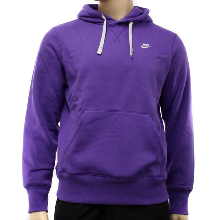 Nike homme violet/ Sweat à capuche Hoodie Violet - Cdiscount Prêt-à-Porter