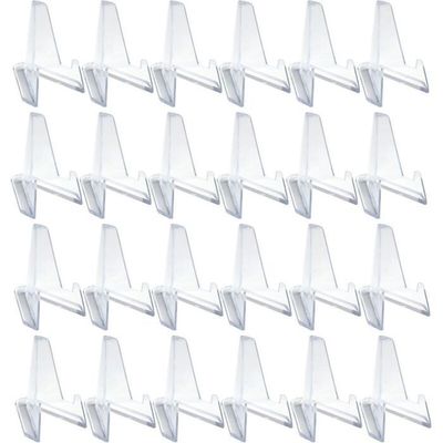 Lot De 24 Mini Présentoirs Chevalet Acrylique Transparent - Support Monnaie Collection Médailles Montres
