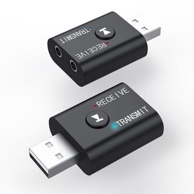 Adaptateur Bluetooth 5.0 Prolig - Émetteur/récepteur AptX Low Latency, 2 Casques, Portée 80m, Batterie 1000mAh