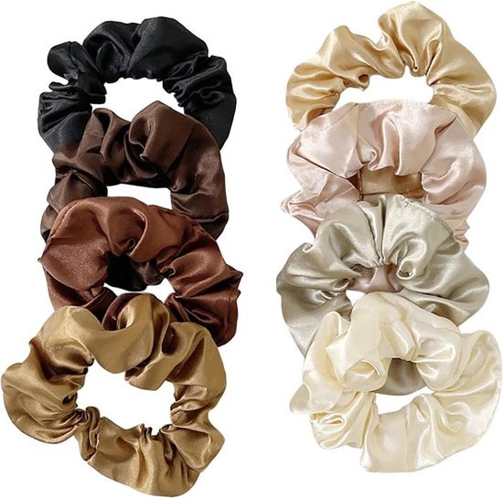 Chouchous En Soie Pour Cheveux Élastique Pour Cheveux Anneau Cravate
