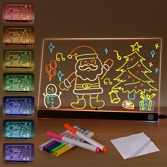 Tablette Lumineuse Dessin pour Enfants Tableau Lumineux Message LED