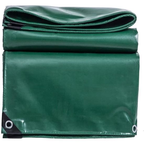 Bâche De Protection Imperméable Perel 2x4m – 70g/m² Bleu/Vert, 12 Œillets, Coins Renforcés – Idéal Hivernage & Extérieur
