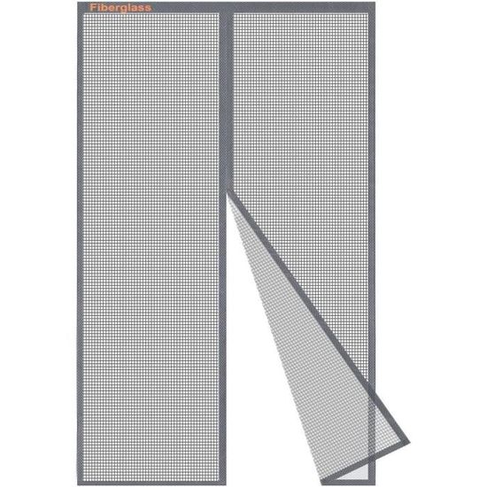 Magnétique Moustiquaire Pour Porte, 200x200cm Blanc Avancée Rideau Magnétique Mise à Niveau Mailles Ultra Fines, Rideau De Porte Antimoustique, Pour Couloirs, Portes, Patio, Fermeture Automatique