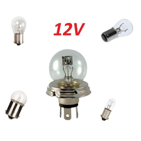 Lot De 10 Ampoules 12V 3W - Culot BA9s Sphérique - Marque LEM Select - Référence AM00451PS