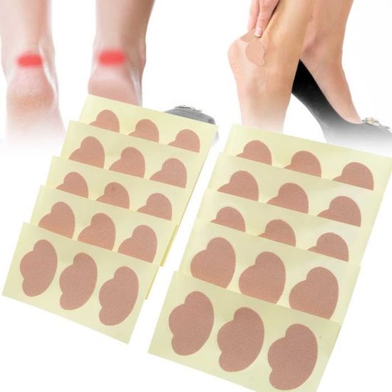 2 Coussinets Talon Anti-friction Mousse Et Coton – Noir – Neufs