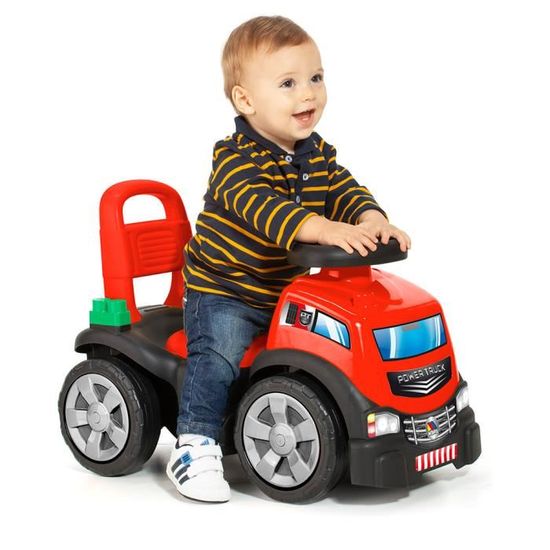 Trotteur 3-en-1 Rouge - Moltoshop - Pour Enfant de 12 Mois et Plus - Jeu de Blocs Inclus