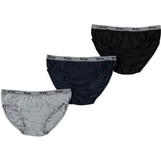 Boite de 3 Slips Grandes Tailles Duke Homme Noir Cdiscount PrêtàPorter