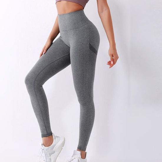 Pantalon de yoga sans couture pour femme - Noir CK™ Noir - Cdiscount Sport