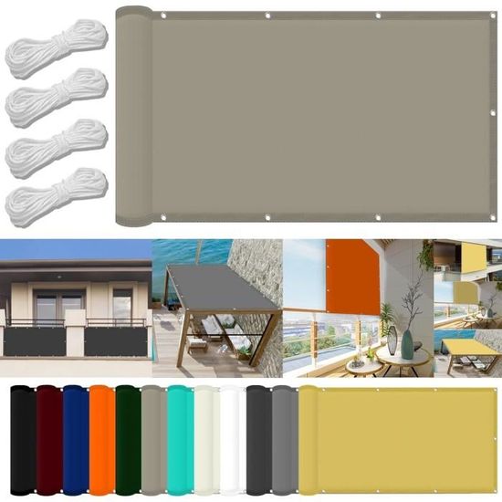 Toile D'ombrage 3.2 X 6 M Protection Solaire, Coupe-Vent, Tissu