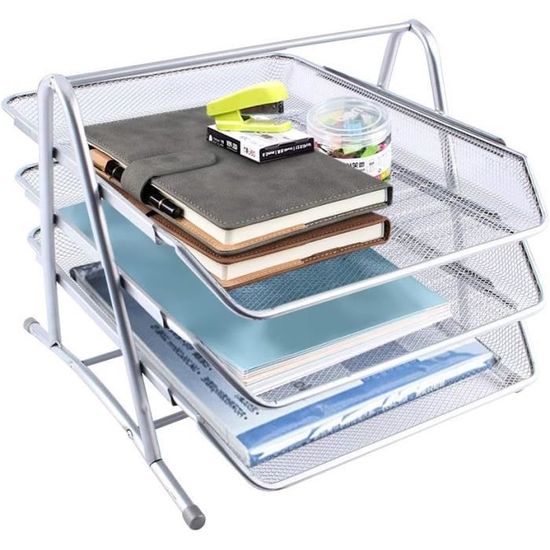 Corbeille à Courrier Métallique Express 3 Niveaux