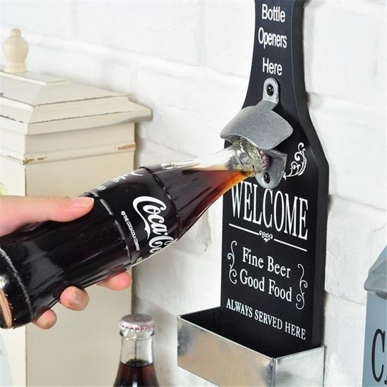 Decapsuleur Mural Biere Ksvaye 10Pcs Vintage Ouvre Bouteille Décapsuleur Mural