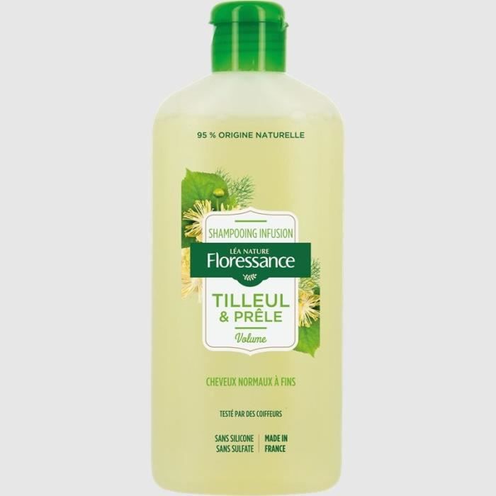 FLORESSANCE PAR NATURE Shampooing infusion Tilleul et prêle - Cheveux normaux à fins - 250 ml