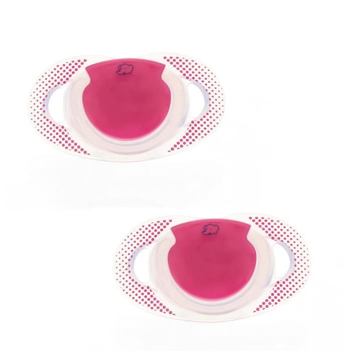 BEBE CONFORT Sucette Natural Physio 6/18m Fushia (x2)