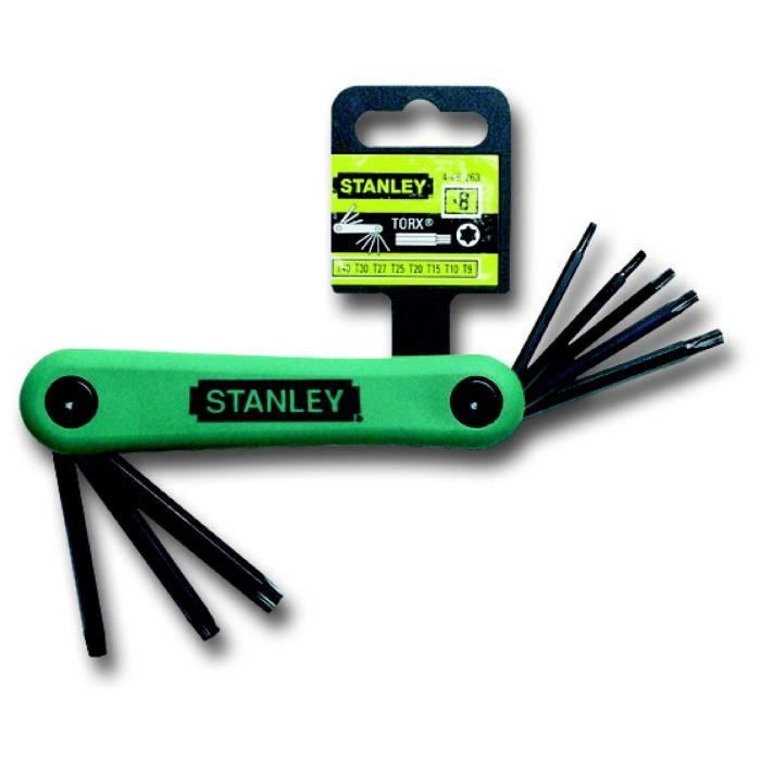 STANLEY Jeu de 8 clés mâles torx gamme pro