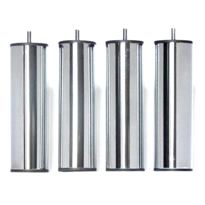 PIED CYLINDRIQUE CHROME HAUTEUR 250 mm