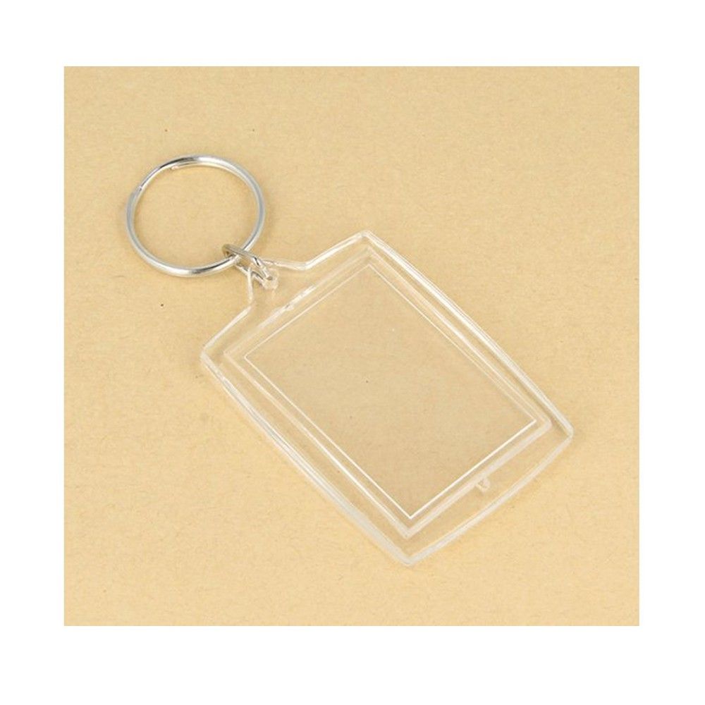 Porte-clés transparents Rectangle 4 pièces 3 x 4,5 cm - Artémio Incolore